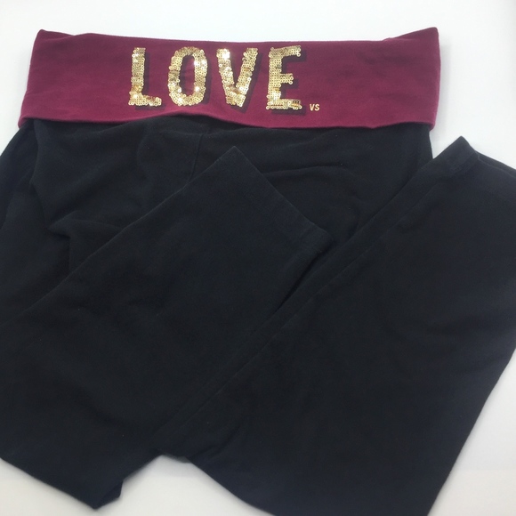 PINK Victoria's Secret Pants - PINK VICTORIA'S SECRET  "Love" Yoga Capris